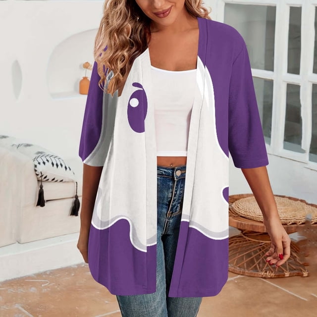 LOVZFMLL Cardigan pour Femmes, Cardigan Polyvalent de Loisirs pour Femmes