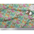 thumbnail image 3 of Soimoi Cotton Voile Fabric Stripes & Butterfly Print Fabric by Yard 42 Inch Wide, 3 of 3