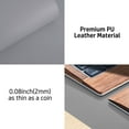 thumbnail image 3 of Aothia Leather Desk Pad Protector ,Mouse Pad,Office Desk Mat, Non-Slip PU Leather Desk Blotter,Laptop Desk Pad,Waterproof Desk Writing Pad for Office and Home (36" x 17", Light Gray), 3 of 6