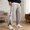 Grey, variant on Dpytoraw Men's Full Open Button Fleece Pants Relaxed Fit Casual Trousers with Pockets Gray L