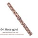 thumbnail image 3 of Adecuado para Apple Applewatch, correa de reloj inteligente iwatch de acero inoxidable sólido de tres cuentas para mujer con cintura pequeña, 3 of 3