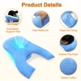 thumbnail image 2 of Face Down Pillow for Sleeping After Eye Surgery Head Positioning Prone Pillow for Massage Napping Tanning Pillow with Face Hole Doughnut Bed Cradle Cushion Detached Retina Vitrectomy Recovery, 2 of 6