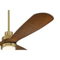 thumbnail image 4 of Casa Vieja 52" Delta Modern Indoor Ceiling Fan 3 Blade CCT LED Light Remote Control Soft Brass Finish Bedroom Living Room DC Motor, 4 of 9