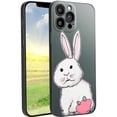 thumbnail image 1 of Compatible with iPhone 13 Pro Max Phone Case, Cute-Rabbit-39 Case Men Women, Flexible Silicone Shockproof Case for iPhone 13 Pro Max, 1 of 1