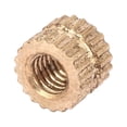thumbnail image 3 of Écrou d'Insert Moulé Rond en Laiton,50pcs M3 Cylindre Moleté, 3 of 8