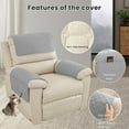thumbnail image 4 of Recliner Armrest Covers with Storage Pockets, 60x40cm Sofa Arm and Headrest Protector, Rainproof Dirt & Scratch Resistant for Easy Cleaning, Perfect for Living Room Furniture and Pet Owners, 4 of 9
