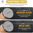 thumbnail image 3 of Rolling Knife Sharpener Kit for Kitchen - Multi Angle Tool with Magnetic Angle Guide (15°/20°) Diamond & Ceramic Discs, Knife Sharpening Kit having Finger Guard, Gloves & Travel Bag, 3 of 3