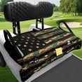 thumbnail image 4 of Uourmeti Camouflage USA Flag Golf Cart Seat Easy to Install, for Golf Carts, Golf Cart Seat Covers, Compatible with Golfcart Yamaha, 4 of 8