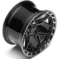 thumbnail image 5 of 4PLAY Wheels 4P55 22 Inch Rim Fits 5x127 & 5x139.7 22x12 Gloss Black Brushed with Tinted Clear (1), 5 of 5