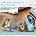 thumbnail image 6 of Gynky Luggage Sets 3 Piece with Duffel Bag 20 in Carry on Luggage Set Hardshell ABS Suitcase with 360° Spinner Wheels for Women Men, Green, 6 of 7