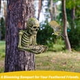 thumbnail image 4 of Skeleton Bird Feeder, Weather Resistant Resin Sculpture, Easy Mounting Outdoor Tree Decor, Funny Wildlife Feeder, Perfect Gift for Birders & Gardeners, 4 of 5