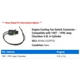 thumbnail image 2 of Engine Cooling Fan Switch Connector - Compatible with 1987 - 1990 Jeep Cherokee 4.0L 6-Cylinder 1988 1989, 2 of 2