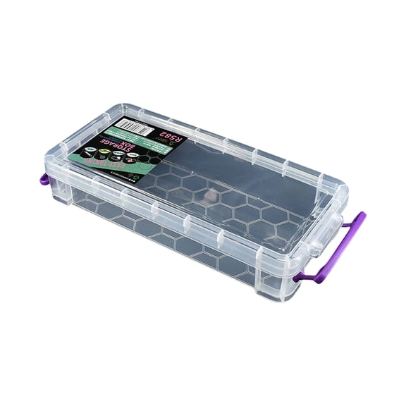 Pencil Box Pencil Case Pencil Container Clear Pen Box Desk Organisers Small Storage Box for Students