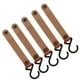 thumbnail image 4 of Perchas de cuero en forma de S Jadeshay 15 piezas ganchos de cuero para estantes, 4 of 14