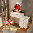 thumbnail image 1 of Mirror White Dressers Luxury Drawer Bedroom Storage Sets Dressers Organizing Womens Modern Nordic Meubles De Chambre Decoration My Lux Decor Round, 1 of 12
