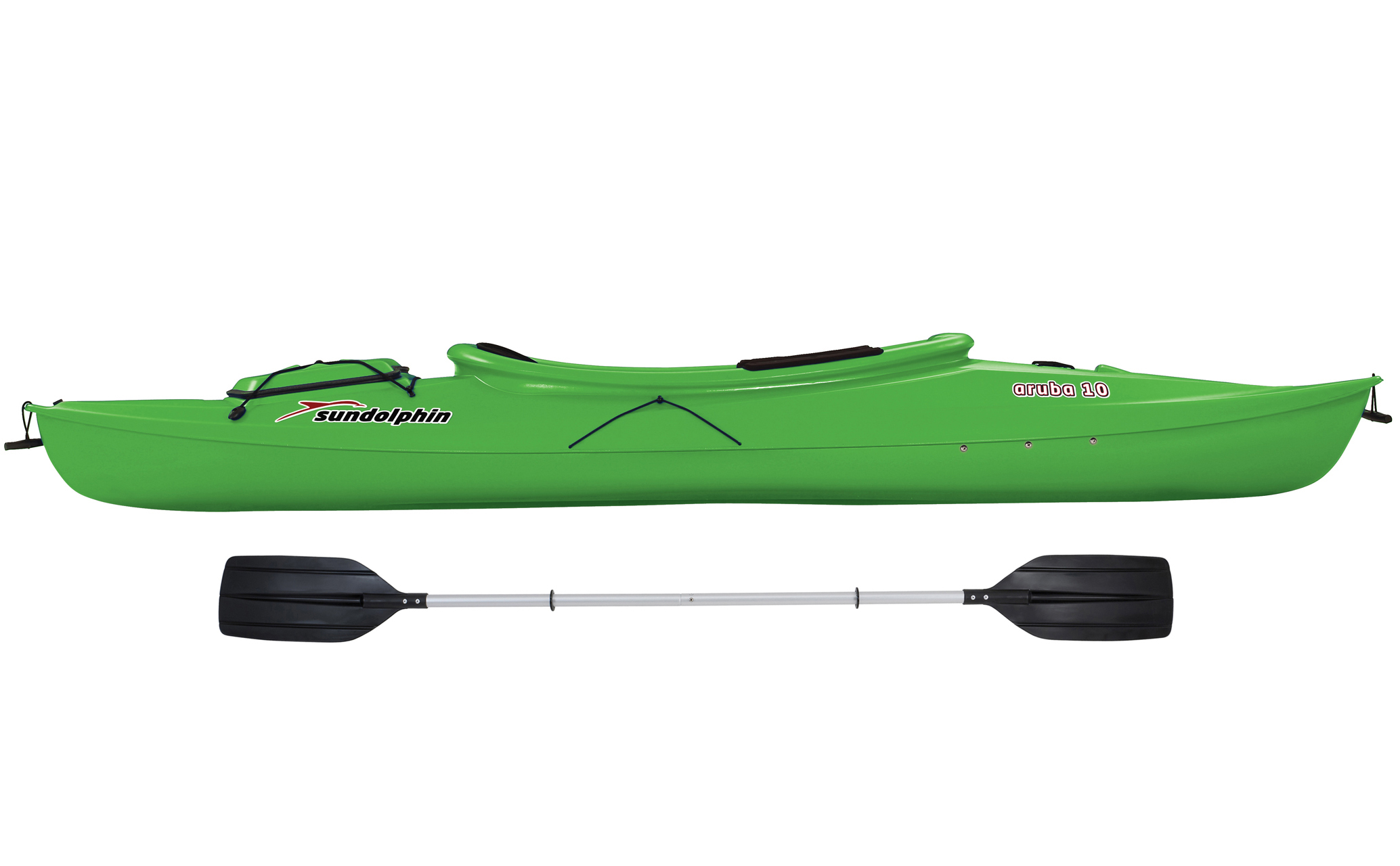 Sun Dolphin Aruba 10' Sit-in Kayak Lime, Paddle Included - image 5 of 5