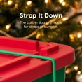 thumbnail image 2 of IRIS USA 11.5Gal/46Qt Heavy-Duty Stackable Plastic Holiday Storage Bin Tote Container with Quick Snap Lid - 4 Pack, 2 of 7