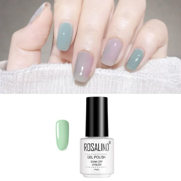 de uñas Soak Off Light 7ml Herramientas de belleza a prueba de agua brillante para salones de manicura y decoración de - claro Verde claro Colco Esmalte de uñas de gel