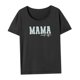 thumbnail image 3 of Camiseta de manga corta para mujer, camiseta para mamá, ropa de verano a la moda, ropa de gimnasio para mujer, camiseta para madre para viajes de trab XL, 3 of 8