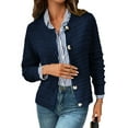 thumbnail image 3 of Women'S Knit Cardigan Sweaters Casual Long Sleeve Open Front Button Down Trendy Jackets Outerwear Navy Blue S, 3 of 9