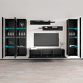thumbnail image 4 of Wall Mounted Floating Modern Entertainment Center Fly C, Black, D2, 4 of 5