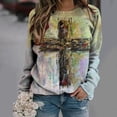 thumbnail image 1 of Pntutb, camiseta de manga larga suelta con cuello redondo y estampado informal a la moda de verano para mujer, blusa, Jersey Pntutb Pntutb-1790, 1 of 8