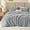 02 Grey, variant on Fluffy Comforter Set King Size - Super Soft Faux Fur 3D Grid Jacquard Comforter 3 Pieces, Black Fleece Bedding Set,Winter Warm Bed Set,1 Comforter with 2 Pillowcases
