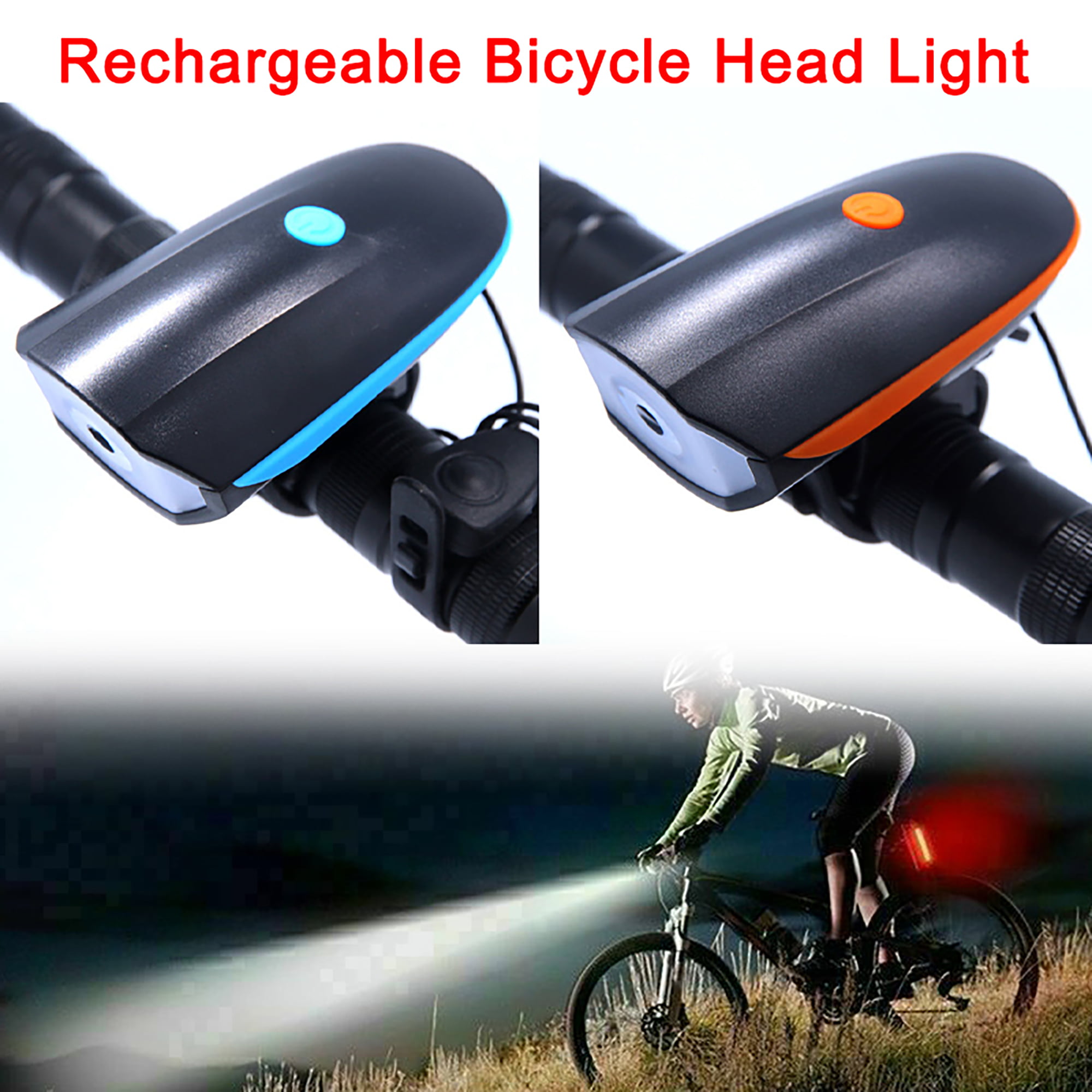 Super Bright IPX5 Waterproof MTB Road Commuter Cycle Lights Powerful 500 Lumens Bicycle Light Apace Vision Bike Light USB Rechargeable 
