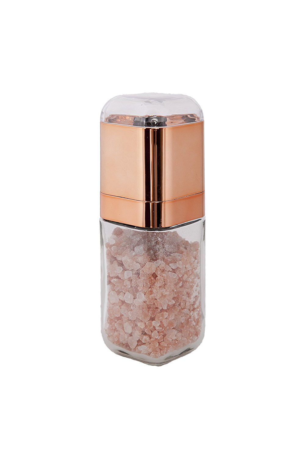 Glass Body & Spoon for Pepper lArtisan Potelé Salt and Pepper Grinders Refillable Stainless Steel Salt and Pepper Grinder Set in Rose Gold-Copper w/Ceramic Grinder Himalayan Sea Salt or Spices 