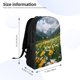 thumbnail image 4 of Disketp Mountain Daisy Meadow Mochila Unisex de Apertura Lateral Completa, Mochila para Laptop para Escuela, Trabajo y Viajes, 4 of 8