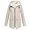 Abricot, variante sur Avamo Manteau à Capuche pour Femmes Doublé en Sherpa, Parka à Fermeture Éclair, Imperméable, Coupe-Vent, Trench de Randonnée, Bleu Marine, M