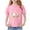 Pink, variant on Eltusu Girls Short Sleeve Tops, Crew Neck Graphic Pullover Cotton Summer T-Shirts Blue Size 6 T