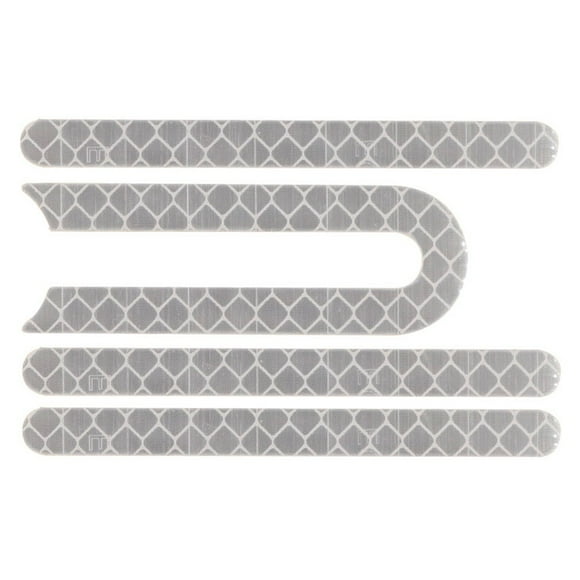 4Pcs/Set Electric Scooter Reflective Sticker Safety for -for M365 Pro Silver
