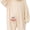 Beige, variant on Funny Big Mouth Monster Onesie, Goofy Plush Cartoon Animal Costume, Ultra-Soft Halloween Cosplay Party Pajamas with Pocket & Pink Big Comb, Ages 2-10 Years
