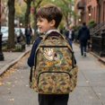 thumbnail image 3 of HUIACONG Baseball Glove Bass Camo School Backpack for Boys Girls Ages 6-18 Water Resistant Multi Pocket Padded Adjustable Straps Large Capacity Bookbag for Elementary Middle High School Daily Use, 3 of 7