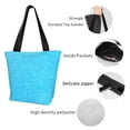 thumbnail image 4 of Disketp Sky Blue Glitter Bolsa de Hombro Casual para Mujer, Bolso Cruzado para Compras, Viajes y Uso Diario, 4 of 6