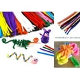 thumbnail image 3 of CalCastle Craft Durable Chenille Tinsel Stems 100pc 6mm x 12" DIY Craft Projects Pipe Cleaners Easy to Bend to Create Shapes, Objects Great for Kids, Classrooms, Home and More (Medium Blue (Copen)), 3 of 4