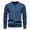 Blue, variant on Mens Cotton V Neck Knit Sweater Breathable Lightweight Pullover Classic Casual Fall Top L Size Dark Gray