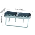 thumbnail image 3 of Vaidha Wall Mounted Soap Dispenser Bathroom Rack Dormitory Multifunctional Soap Towel With Hook Storage Rack, 3 of 6