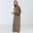 Coffee, variant on Womens Fleece Housecoat Zipper Robe Plush Warm Zip Up Front Hooded Full Length Housecoat Sleepwear