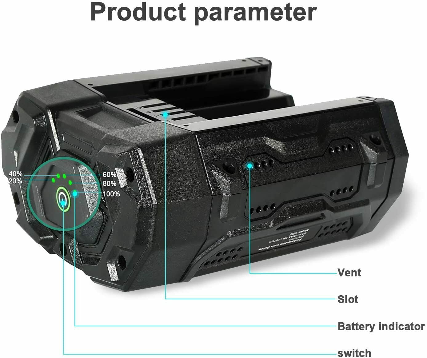 56V 5.0Ah/5000mAh Replacement For EGO Power+ Battery BA2800T BA2800T LB4800 With Fuel Gauge