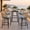 Blue - 4 Pack, variant on Patio Bar Stools Set of 2, Outdoor Rattan Bar Chair , Patio Height Tall Outdoor Stools with Armrests ,Backrest, suitable Backyard, Garden, Pool, Balcony and Deck- blue