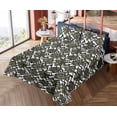 thumbnail image 4 of Ambesonne Monstera Leaves Fitted & Flat Sheet with Shams 4 Pcs Set, Abstract Palm Leaf, King, Peacock Green Dark Green, 4 of 5