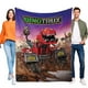 thumbnail image 1 of Dinotrux anti-pilling, suave, ligera, esponjosa y acogedora de lujo para hogar y cocina – Perfecta para niños y adultos,100X130cm, 1 of 6