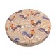 thumbnail image 1 of Disketp Roosters In Floral Funda Redonda para Taburete, Funda de Cojín para Silla de Bar Suave y Elástica-12 inch, 1 of 7