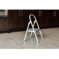 thumbnail image 4 of Escalera Rubbermaid de acero plegable, 1 peldaño, color blanco, 4 of 4