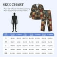 thumbnail image 4 of Susaid American Flag Deer Art Print Men's Long Sleeve Pajama Set, Two-Piece Button-Down Loungewear PJs Set, Comfortable Sleepwear for Relaxation-XX-Large, 4 of 7