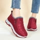 thumbnail image 5 of Botas de nieve Zapatos planos para caminar al aire libre para mujer, botines de senderismo gruesos, zapatos cómodos sin cordones Likrtyny  Tenis De Mujer Tenis De Hombre, 5 of 6