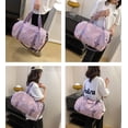 thumbnail image 2 of Pequeña bolsa de gimnasio para mujer, lindas bolsas de deporte de viaje con compartimento para zapatos y bolsillo húmedo, bolsa de llevar para el fin de semana, bolsa de gimnasio para entrenamiento de, 2 of 4