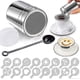 thumbnail image 1 of High Quality Stainless Steel Cocoa Shaker, Icing Sugar Shaker, Cocoa Shaker With Lid And 16 Coffee Cappuccino Templates For Cocoa Powder, Chocolate H, 1 of 4